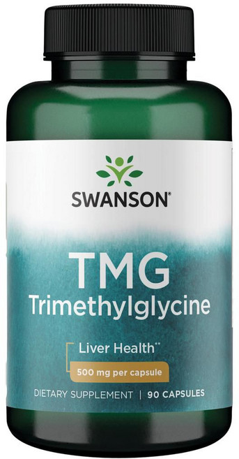 Swanson 斯旺森 TMG 三甲基甘氨酸 500mg 膠囊, 90顆, 1個