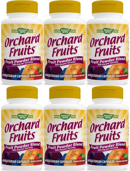 네이처스웨이 오차드 프루트 파우더 블랜드 450mg, 6팩, 60정 - 쿠팡