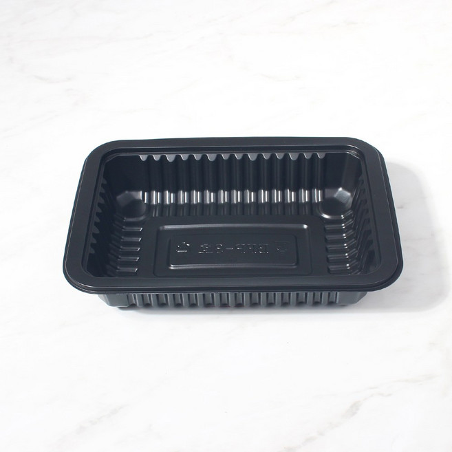 PP 실링용기 BF 191440 (3호) 블랙 100개-소분 일회용 배달 포장용기, 1개, 100개