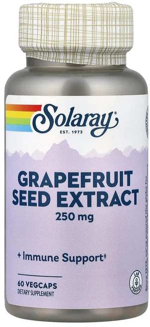솔라레이 자몽 씨 추출물 250mg 베지 캡슐 60정, 120g, 1개 - 쿠팡