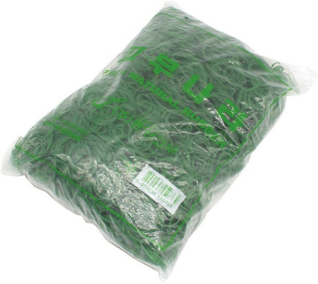 헤어베스트 원밴드 고무줄 1kg HBI051, 녹색, 1개