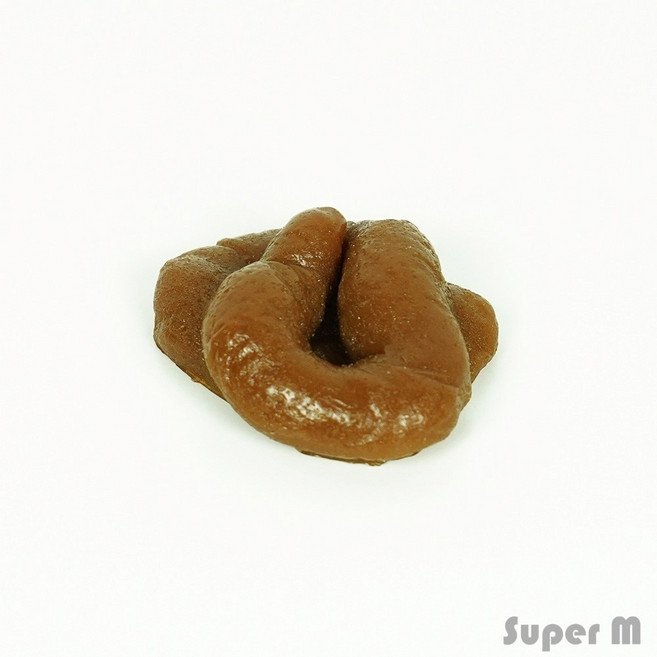 응가모형 가짜 변 대변 모양 장난감 피규어 만우절 트릭소품 장식, 갈색, 1개