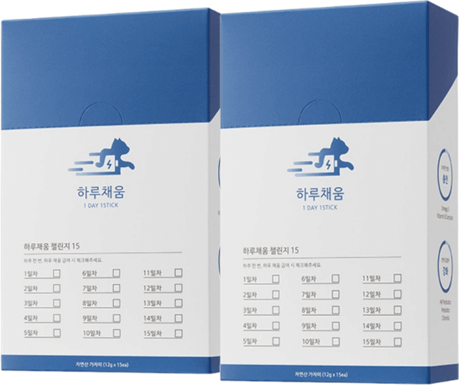 고양이 영양제 종합 면역력 하루채움 오메가3 비타민 노묘 가자미맛 2박스(12g 15개입x, 12g, 1개, 종합영양제