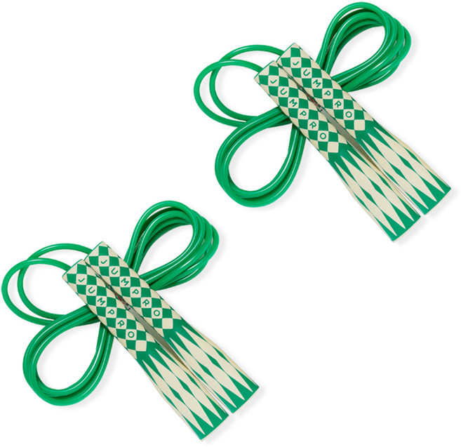 [1+1]김수열줄넘기 키즈골드 어린이줄넘기 (C-777) 컬러 변경불가, 그린+그린, 1개