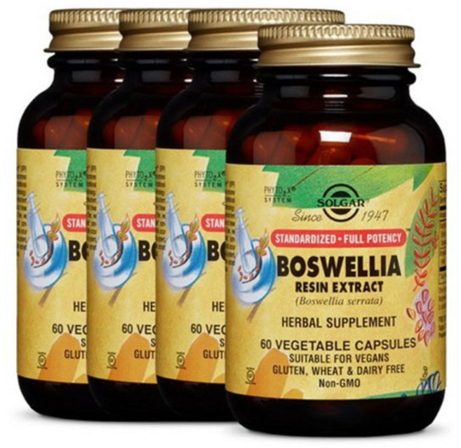 솔가 보스웰리아 레진 추출물 베지터블 캡슐, 60정, 4개