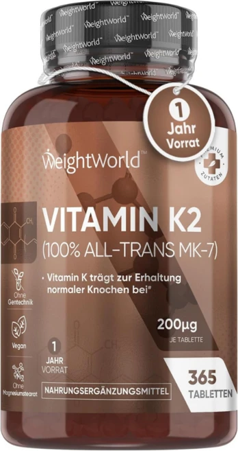 독일 비타민k2 mk7 200mcg 메나퀴논 365정 1년 분, 1개 - 쿠팡