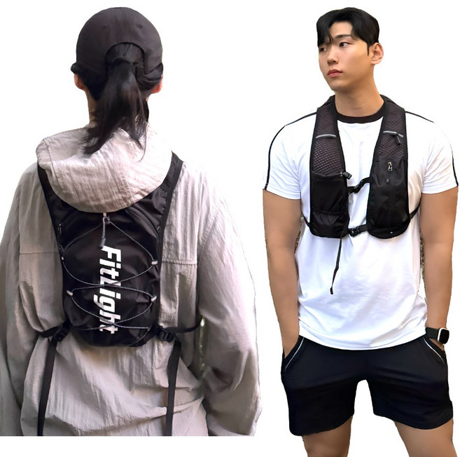 핏라이트 초경량 방수 트레일 러닝조끼 베스트 등산가방