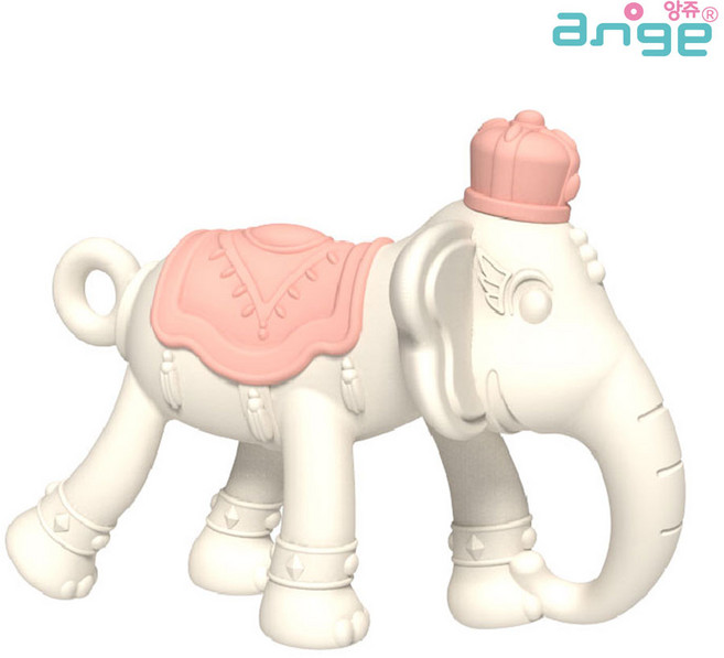 [앙쥬] 3D 코끼리 치발기, 필수선택:앙쥬 3D 코끼리 치발기(화이트), 화이트, 1개