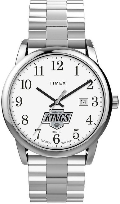 Timex 남성용 Easy Reader 38mm 시계 확장 밴드 포함 LA 킹스