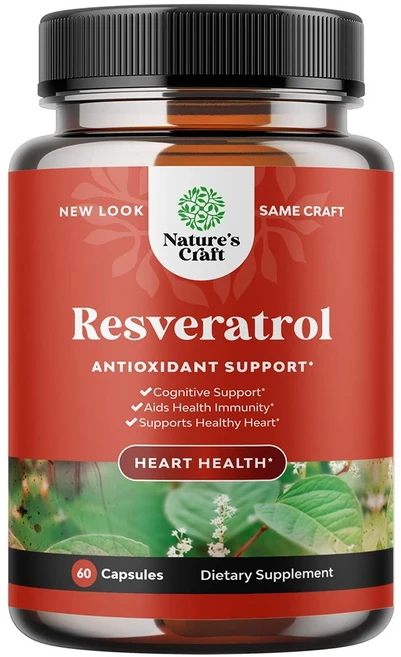 네이쳐스크래프트 레스베라트롤 1200mg 60캡슐, 1개, 60정 - 쿠팡