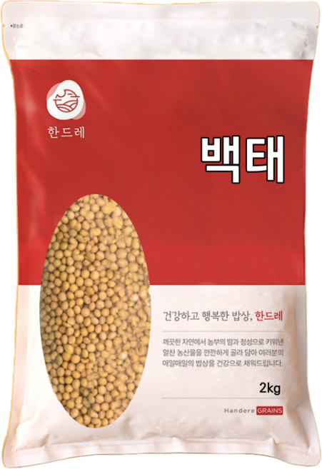 한드레 국산 백태 메주콩 2kg, 1개