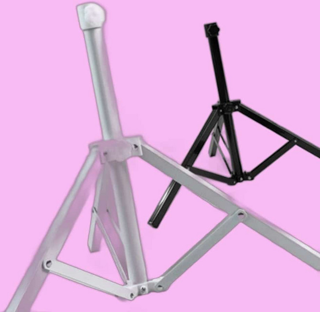 삼발형 받침대 지지대 3발형 야외 접이식 거치대 파라솔 파라솔받침대, 블랙