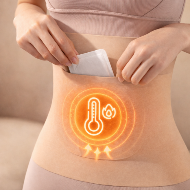 그날엔 남녀공용 허리복대 핫팩 주머니 있는 포켓형 보온 허리 보호대 배워머 복대 2P