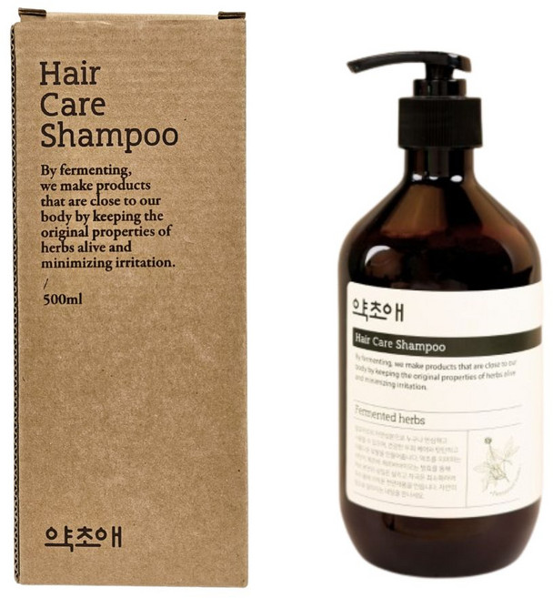 약초애 어성초 계면활성제없는 천연샴푸 탈모완화, 1개, 500ml