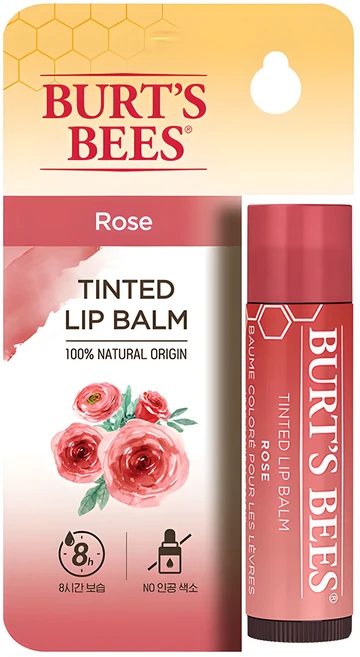 버츠비 틴티드 립밤, 로즈, 4.25g, 1개 - 쿠팡