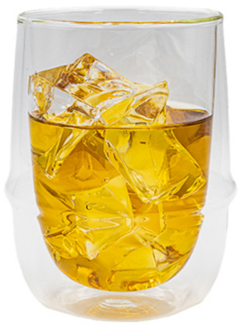 킨토 크로노스 더블월 아이스티 글라스 이중유리컵, 투명, 1개