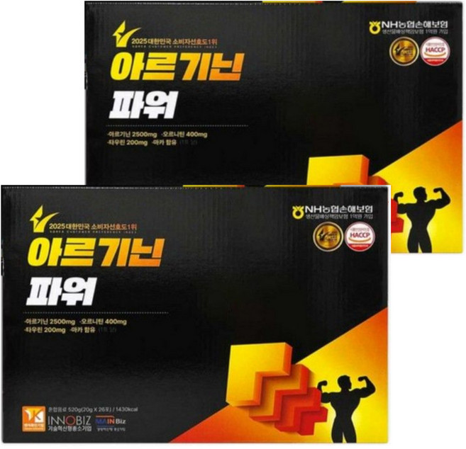 더존건강 아르기닌 파워 스틱 젤리형, 520g, 2개