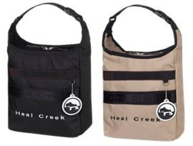 [힐크릭]여성골프웨어 골프가방웨빙포인트토트백, 1개, 블랙