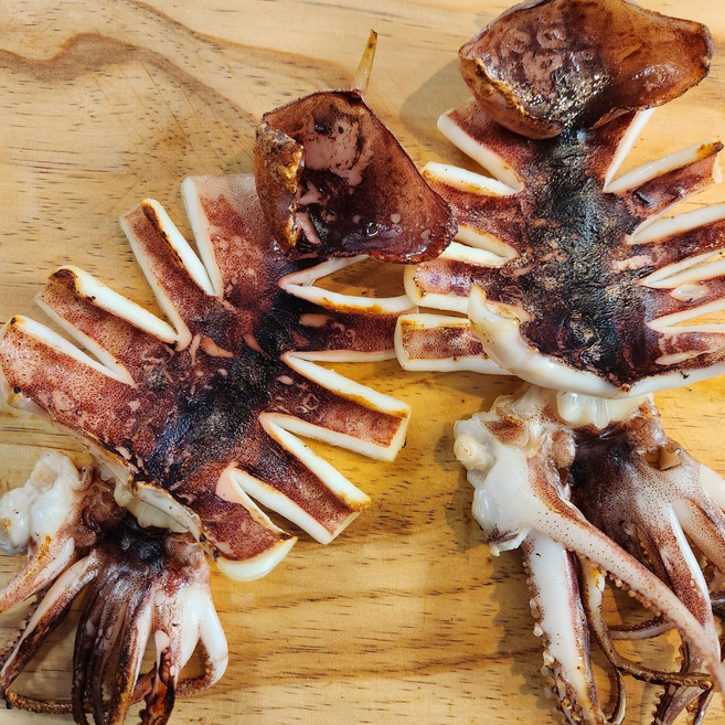 국내산 포항 구룡포 반건조 오징어 피데기 5미 (냉동) 550g, 1개, 오징어 5미 550g