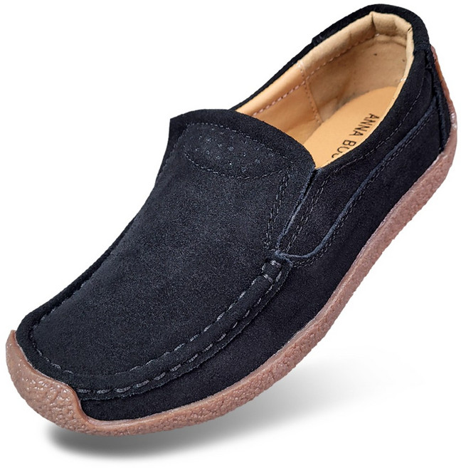 마마슈 여성 스웨이드 단화 로퍼 쿠션 논슬립 A24L