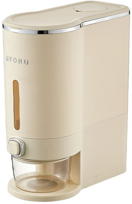 즈펑 원터치 쌀통 보관함 10kg 20kg, 화이트, 1개