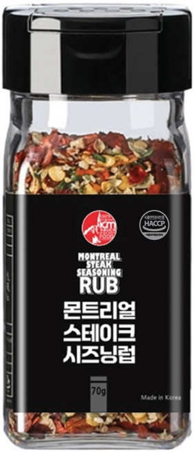 아이엠소스 몬트리얼스테이크시즈닝 럽, 70g, 1개