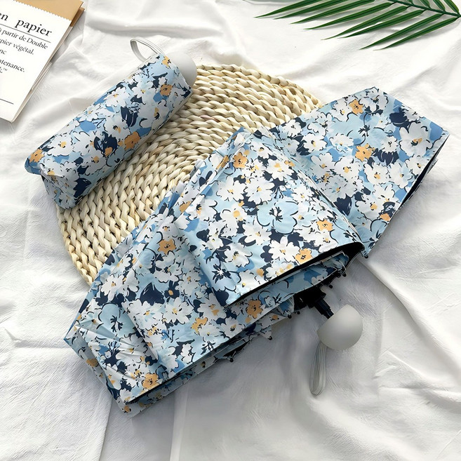 로르블랑 썸머 플라워 UV 차단 초경량 암막 3단 자동/ 5단수동 우양산 양우산 3단자동우산