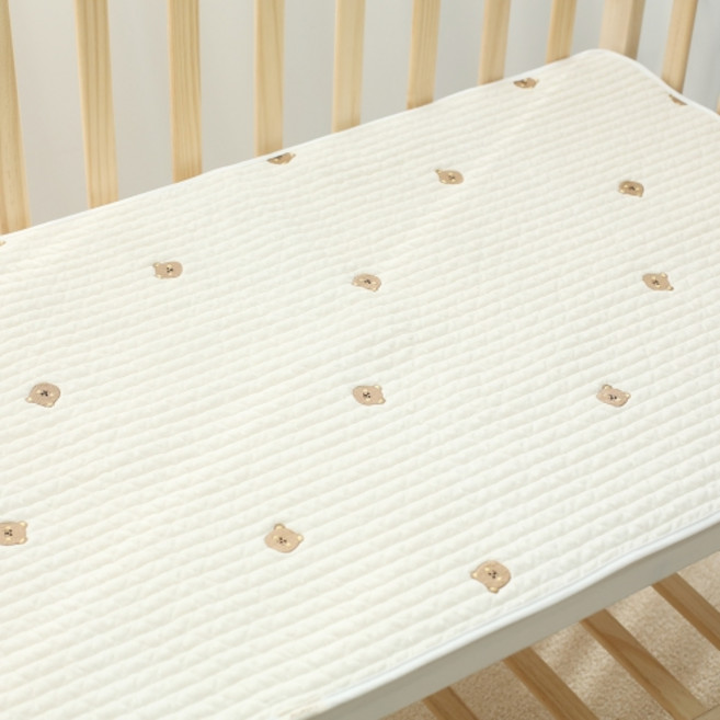 M4U 맘스포유 누빔 아기 패드 침대 100수, 1개, 무지