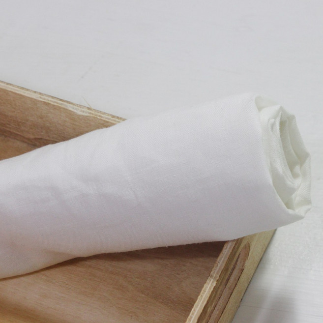 자투리 대폭 린넨40수 무지 백아이보리, 1개