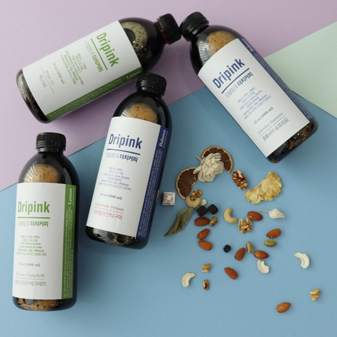 드립핑크 바로내린 콜롬비아 디카페인 1리터 x 4병, 4개, 1개입, 1L