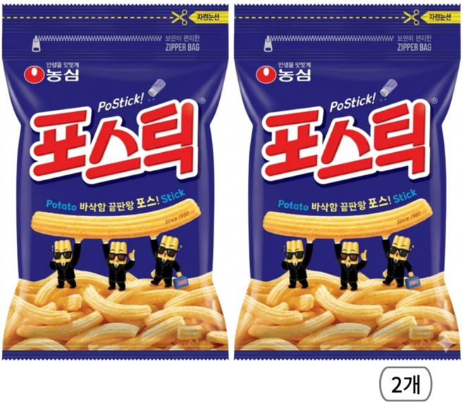 포스틱 280g 2입 사무실 학교 유치원 행사 탕비실 병원 간식, 2개