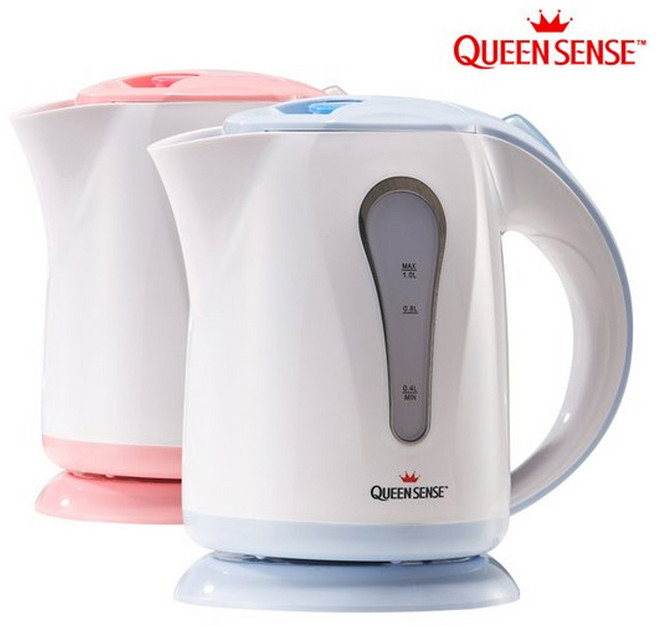 퀸센스 무선 전기포트 QS-1000 커피 포트 주전자 1.0L, QS-1000(핑크)