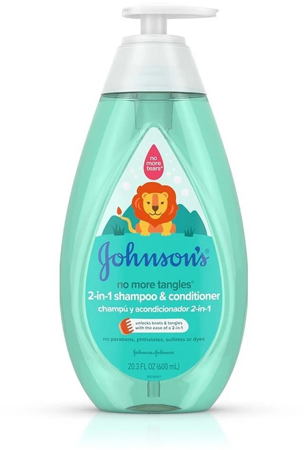 존슨즈베이비 노 모어 탱글스 2in1 샴푸 컨디셔너 600ml, 1개 - 쿠팡