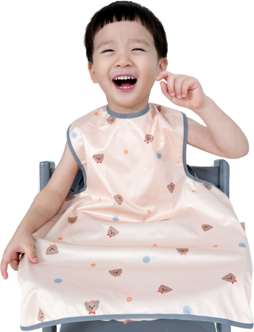벨베이비 식탁일체형 방수 턱받이 나시 완전커버 오리지날, (리뉴얼)곰돌이, 1개, 1개입