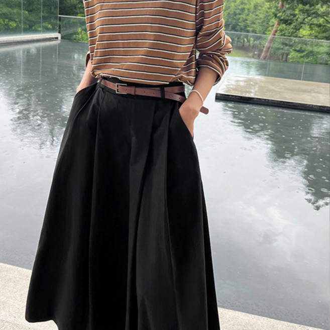 난닝구 핀리체 벨트 스커트