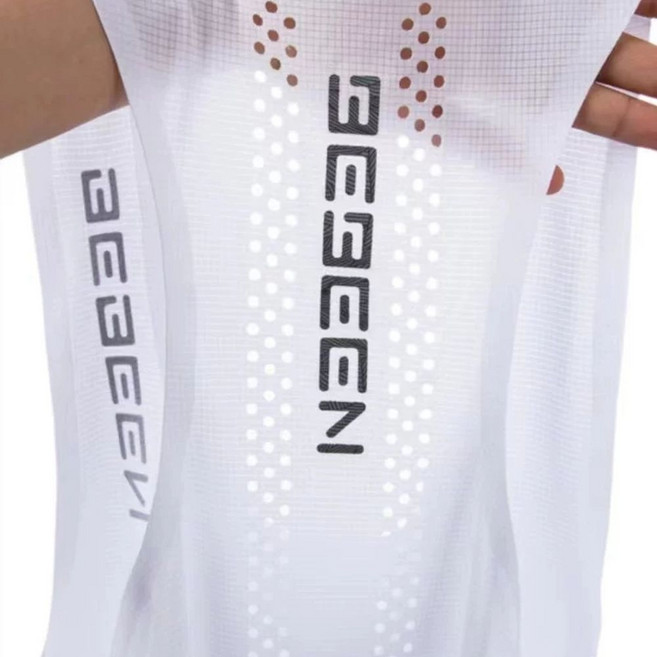 남성 여름 러닝 바이크 마라톤복 상의 민소매티 나시 이너웨어 에어쿨 에어 펀칭 아이스 조끼, B. L, A. 심플 화이트