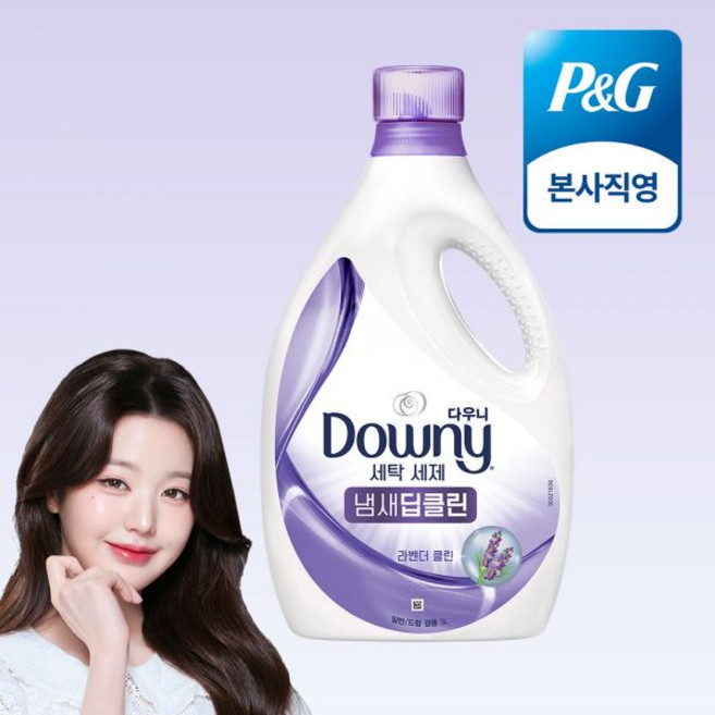 다우니 프리미엄 세탁세제 액체형 냄새딥클린 라벤더 클린 본품 3L 1개, 1