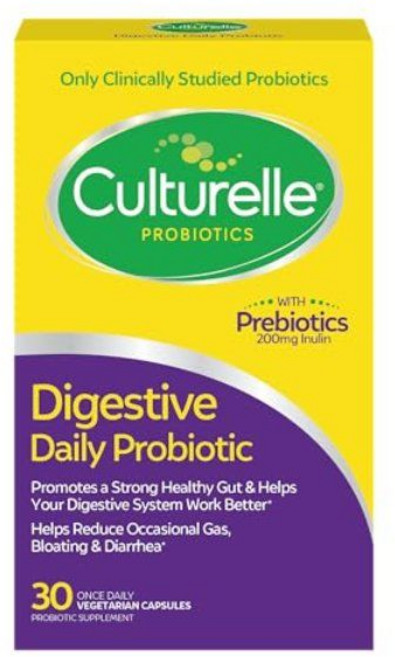 Culturelle 남녀 데일리 프로바이오틱 캡슐 소화 및 장 건강 1개월분 30CT, 1개