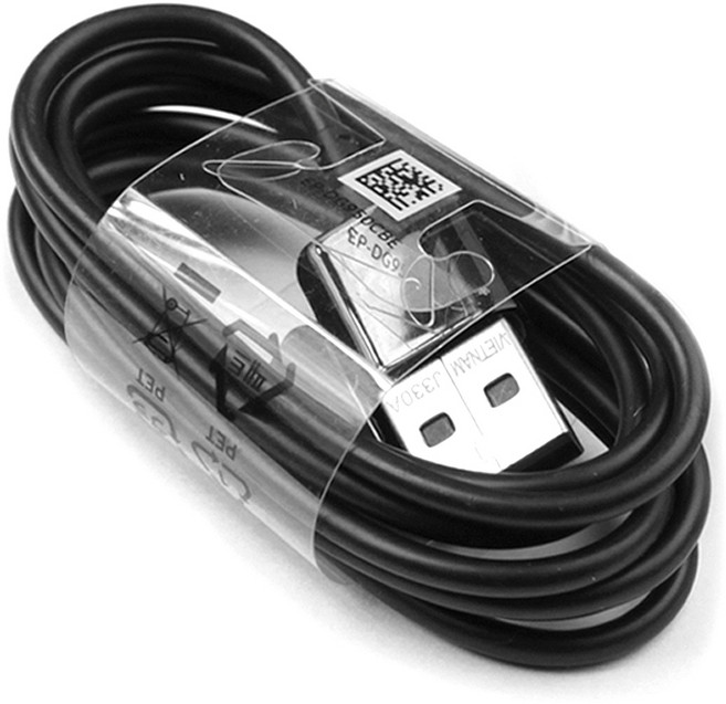 갤럭시 S8 S9 노트8 C타입 고속충전케이블, 1개, 블랙