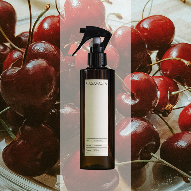 카사바시아 천연 룸스프레이 필로우미스트 섬유향수 멀티퍼퓸, 1개, 250ml, 로스트체리
