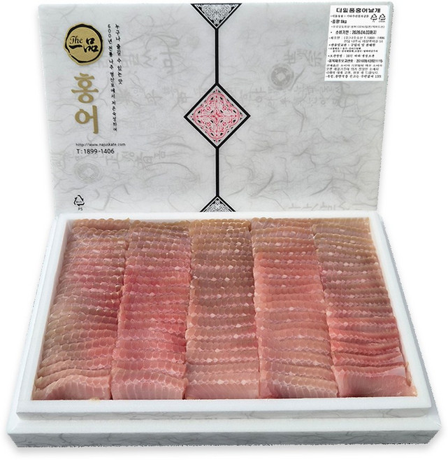 [나주수산] 더일품홍어 날개살1kg 북해도산 중간삭힘, 1개, 1lg