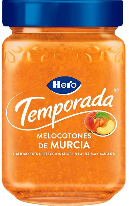 스페인 헤로 HERO peach jam 제철 복숭아잼, 350g, 3개