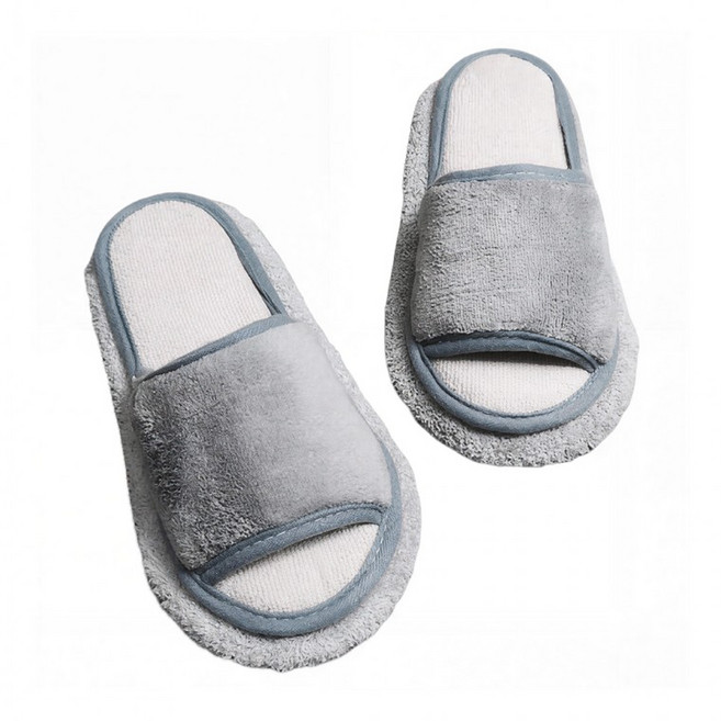 편리한 극세사 곰돌이 청소슬리퍼, 1개, 남성용