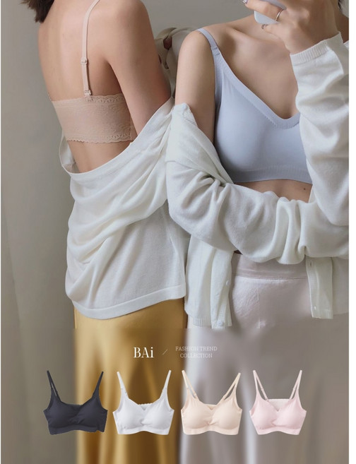 涼感降溫冰絲蕾絲無鋼圈小可愛M-L碼 透氣舒適 無束縛感