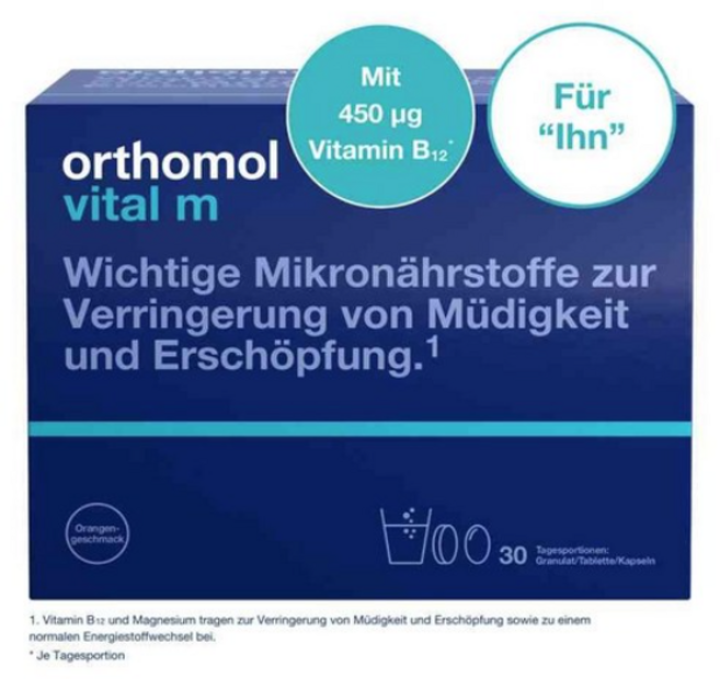 USKORNET [독일정품] ORTHOMOL(오소몰) 비탈 엠 과립/캡슐, 1박스, 30회분