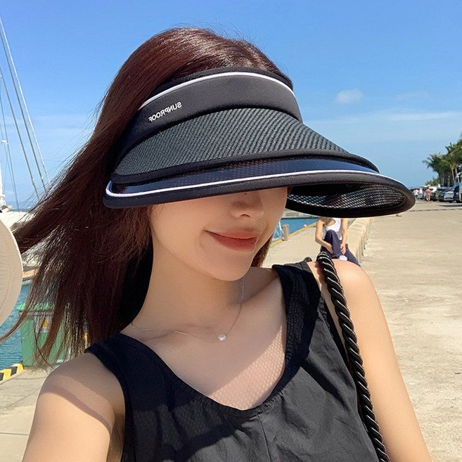 라피아 여성 여름 창넓은 플로피 자외선차단 모자 썬캡 챙모자
