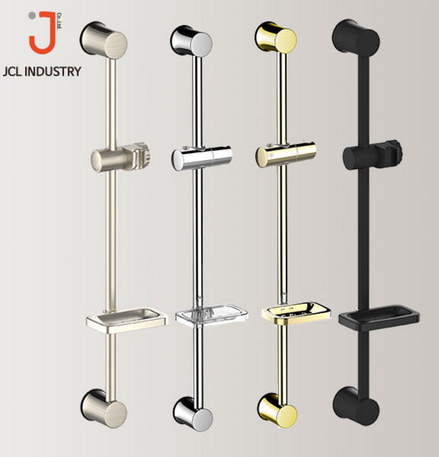 JCL 제이씨엘 슬라이드바 샤워욕조 수전전용 크롬/니켈/골드/블랙, 골드, 일반배관형