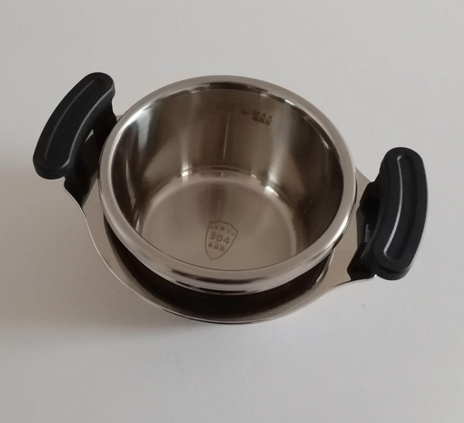 두우둥 미니압력밥솥 2인 밥솥 압력밥솥 쿠첸 압력, 1개, 2.0L 손잡이 스테인리스스틸 뚜껑없음, 1L