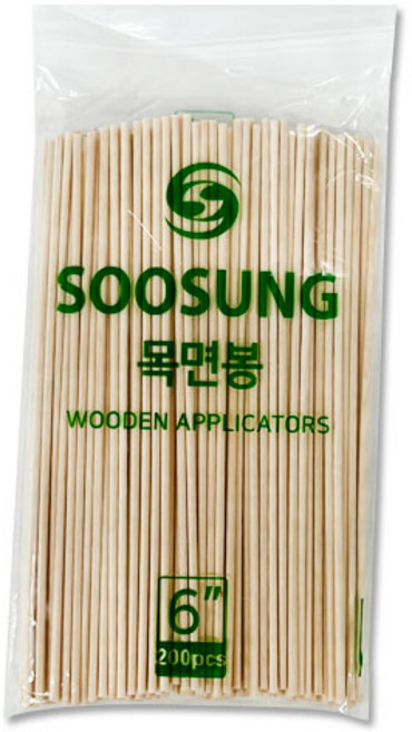 수성 목면봉 6인치 200pcs, 1개