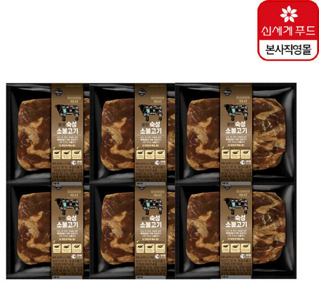 올반 숙성 소불고기 3+3(180g X 6팩), 6개, 180g